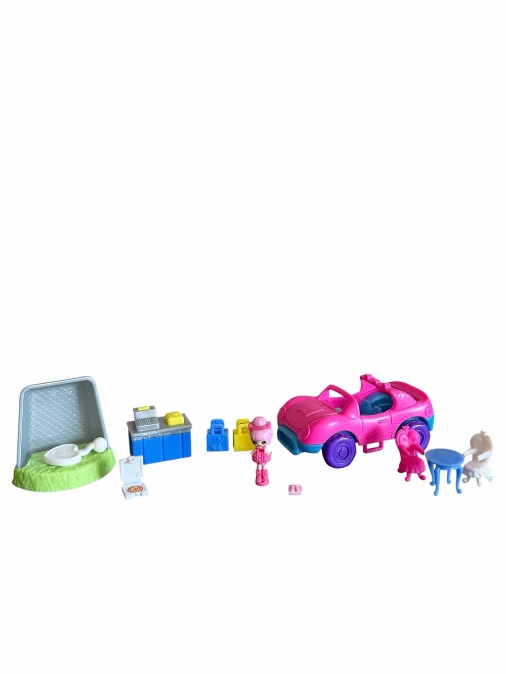 Polly Pocket Micro Doll Accessories Pollyville Mega Mall Miscellaneous 11 pc